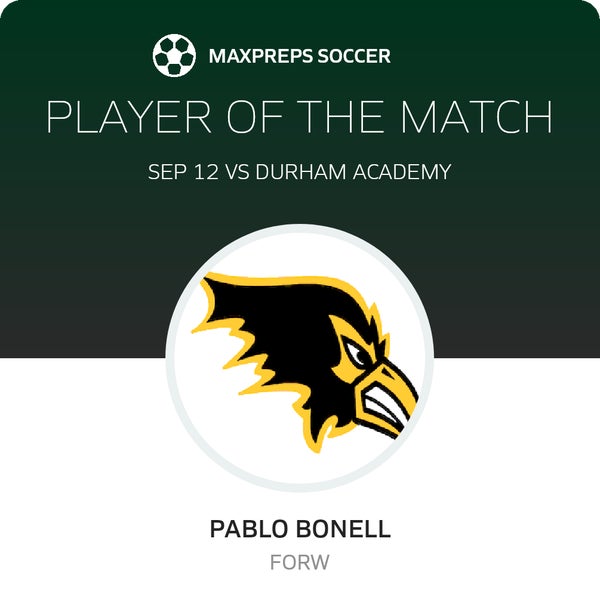 #11 Pablo Bonell Player of the Game badge