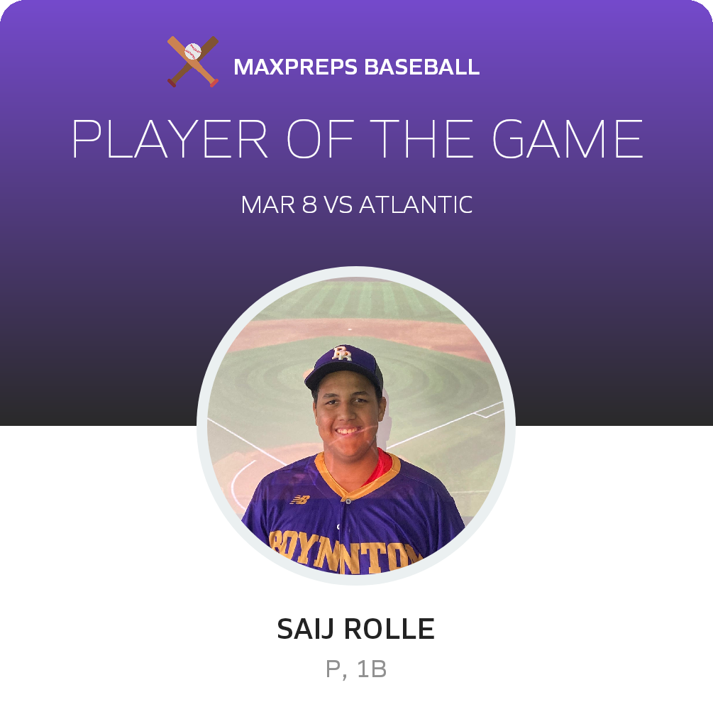 #16 Saij Rolle Player of the Game badge