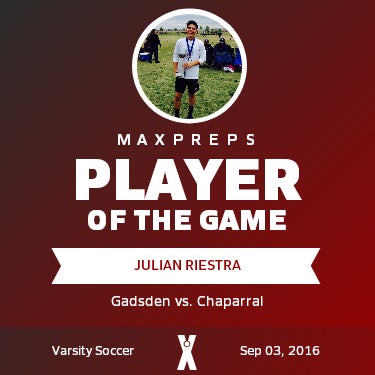 #10 Julian Riestra Player of the Game badge