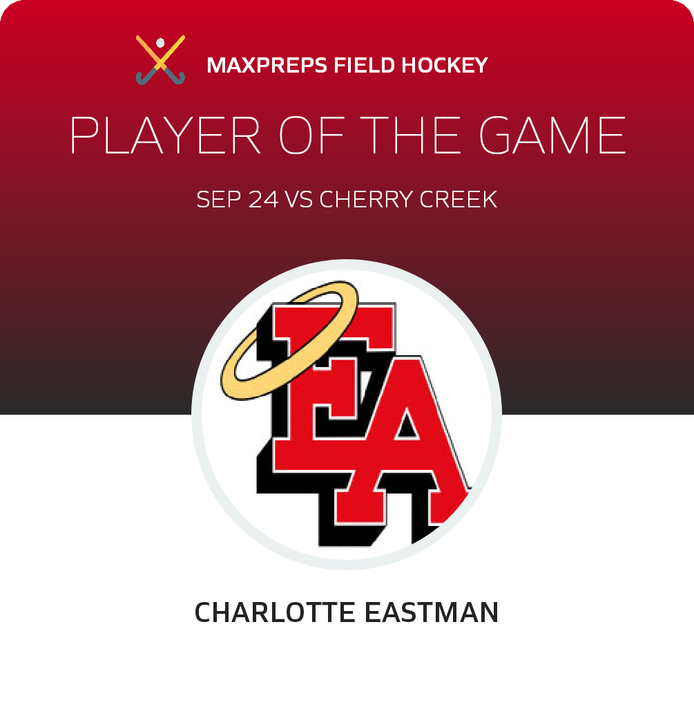 #40 Charlotte Eastman Player of the Game badge
