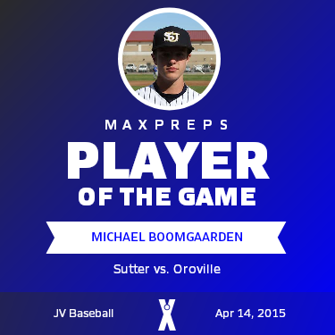 #15 Michael Boomgaarden Player of the Game badge