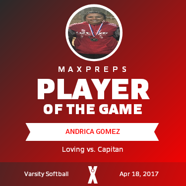 #18 Andrica Gomez Player of the Game badge
