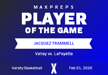 #3 Jacquez Trammell Player of the Game badge