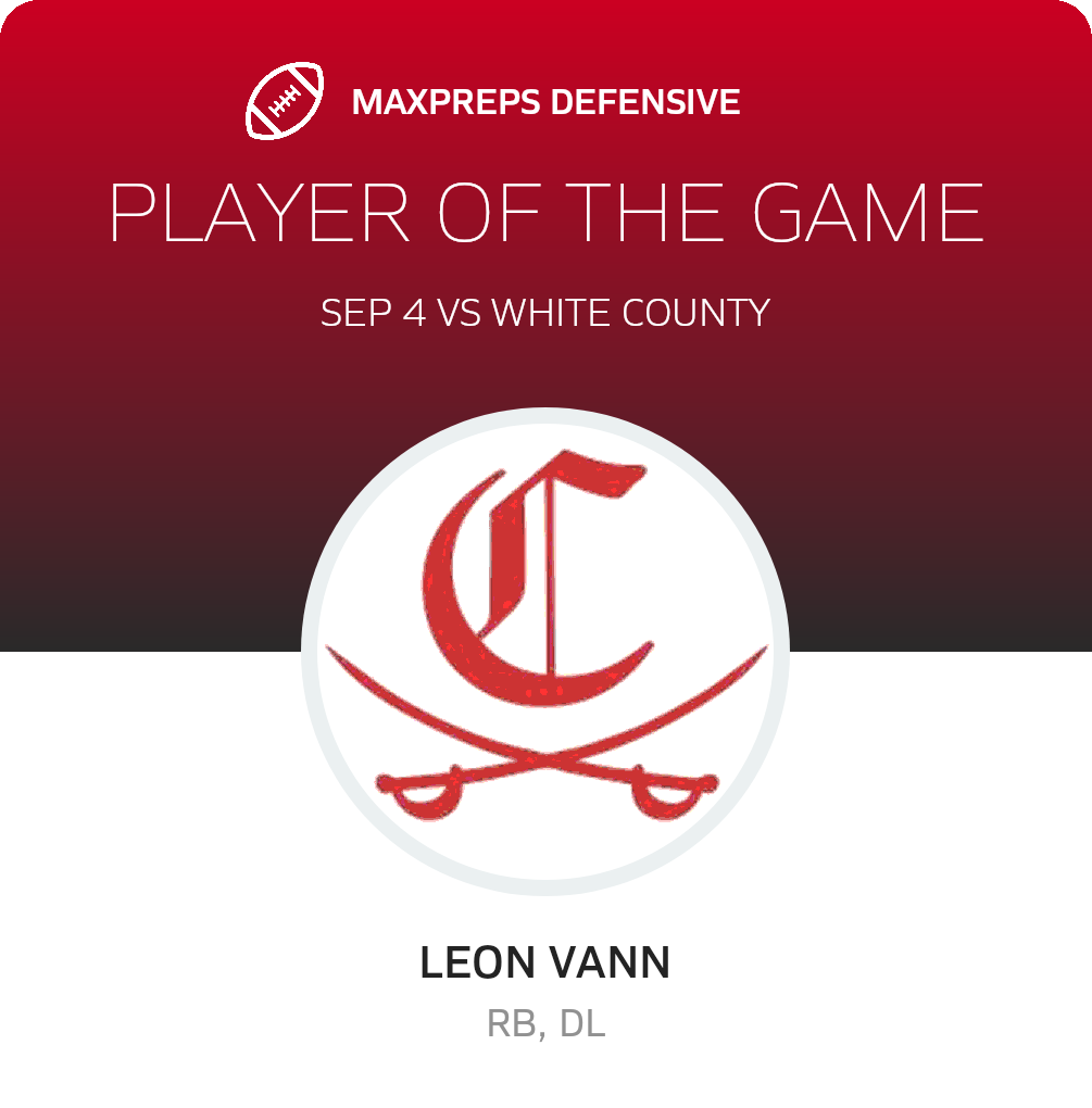#24 Leon Vann Player of the Game badge
