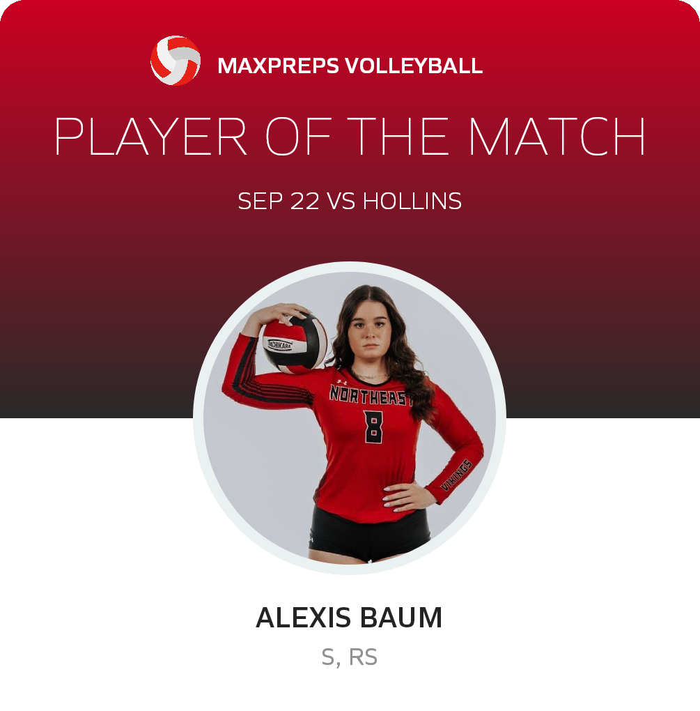 #8 Alexis Baum Player of the Game badge