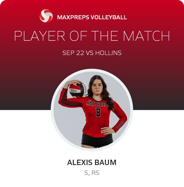 #8 Alexis Baum Player of the Game badge