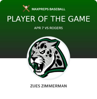 #33 Zues Zimmerman Player of the Game badge
