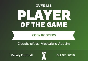 #1 Cody Kooyers Player of the Game badge