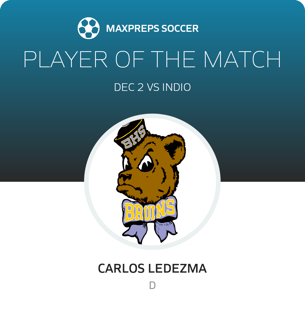 #13 Carlos Ledezma Player of the Game badge