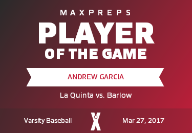 #3 Andrew Garcia Player of the Game badge
