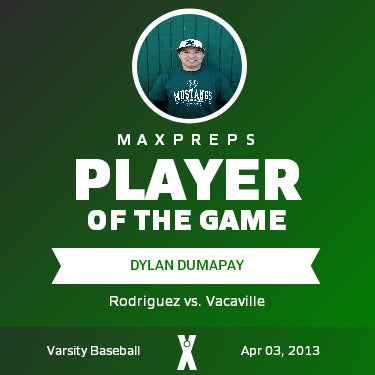 #12 Dylan Dumapay Player of the Game badge