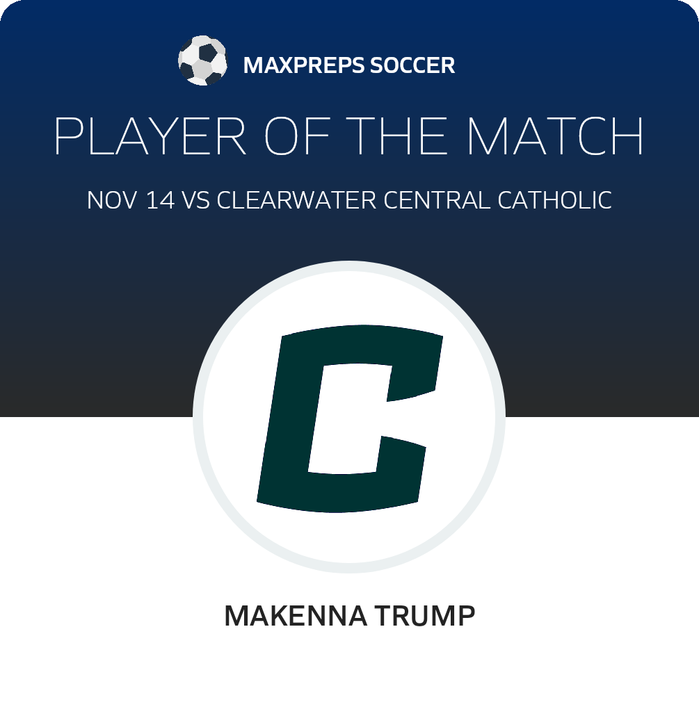 #8 Makenna Trump Player of the Game badge
