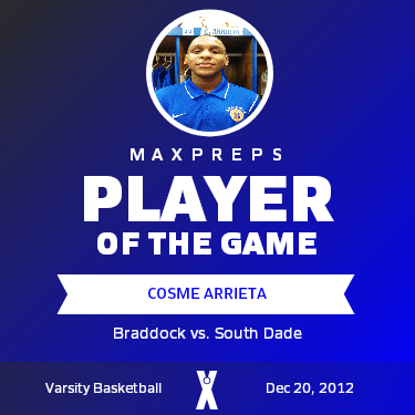 #22 Cosme Arrieta Player of the Game badge