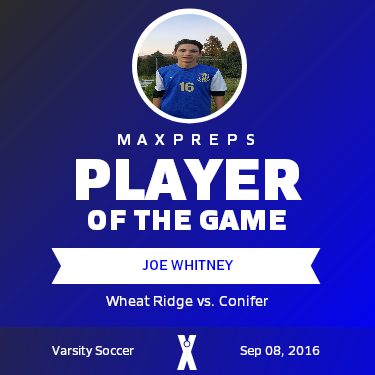 #16 Joe Whitney Player of the Game badge