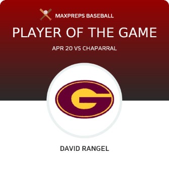 #4 David Rangel Player of the Game badge