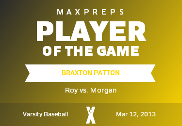 #12 Braxton Patton Player of the Game badge