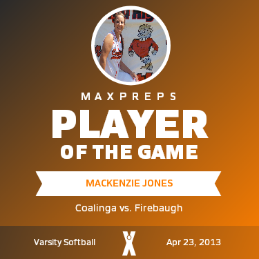 #7 MacKenzie Jones Player of the Game badge