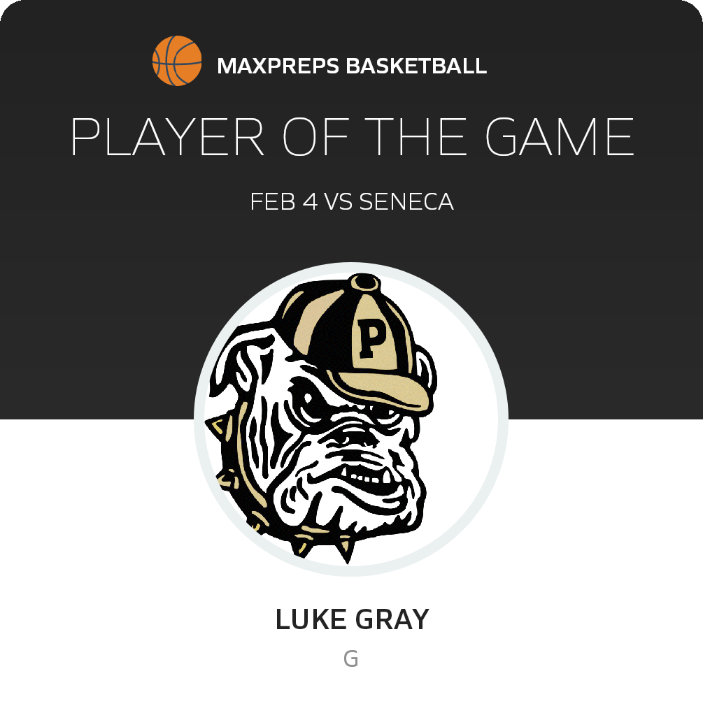 #5 Luke Gray Player of the Game badge
