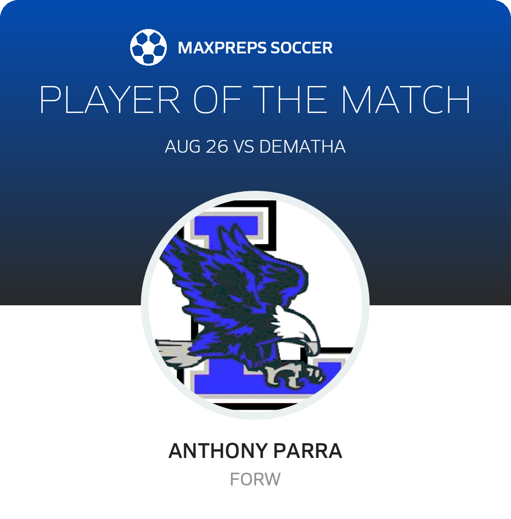 #21 Anthony Parra Player of the Game badge