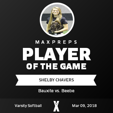 #10 Shelby Chavers Player of the Game badge