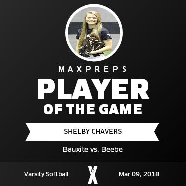 #10 Shelby Chavers Player of the Game badge