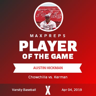 #15 Austin Hickman Player of the Game badge