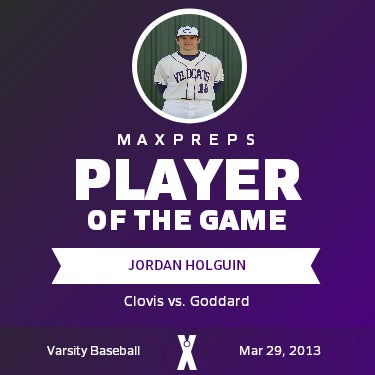 #18 Jordan Holguin Player of the Game badge