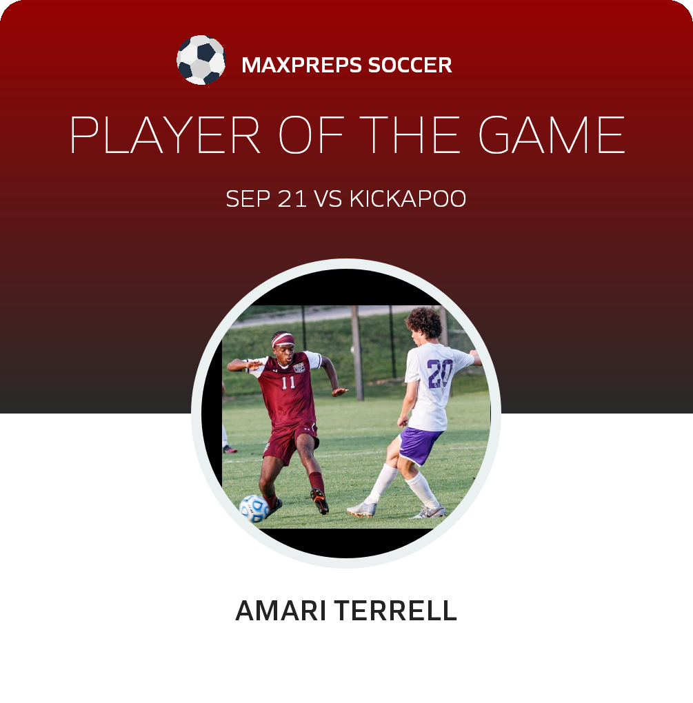 #11 Amari Terrell Player of the Game badge