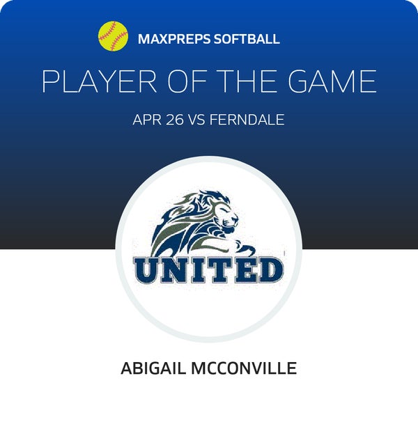 #16 Abigail McConville Player of the Game badge