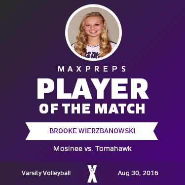 #5 B. Wierzbanowski Player of the Game badge