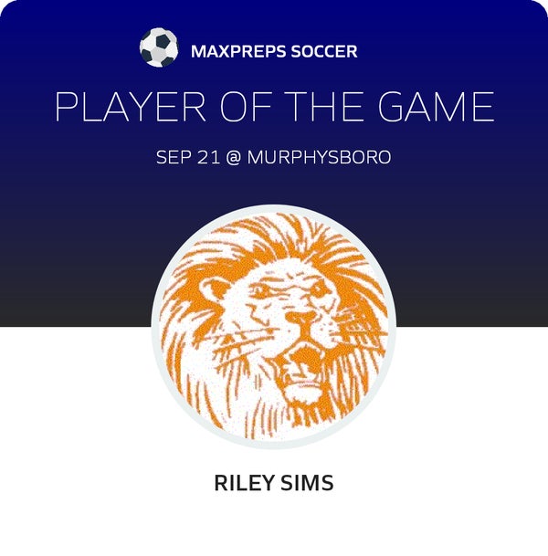 #5 Riley Sims Player of the Game badge