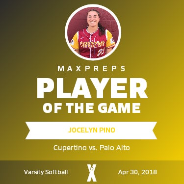 #25 Jocelyn Pino Player of the Game badge