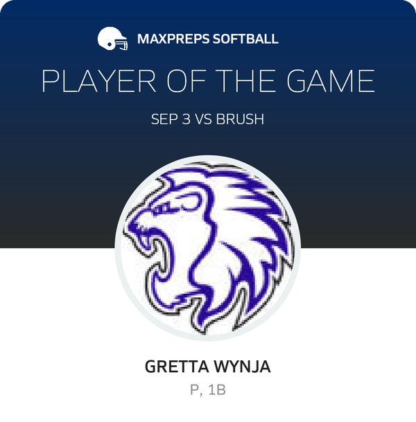 #9 Gretta Wynja Player of the Game badge