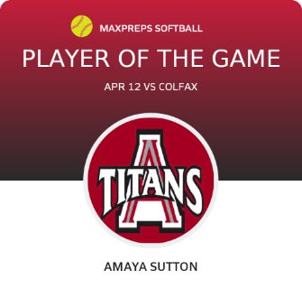 #15 Amaya Sutton Player of the Game badge