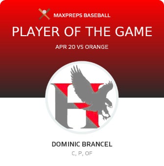 #23 Dominic Brancel Player of the Game badge