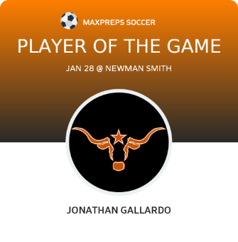 #4 Jonathan Gallardo Player of the Game badge