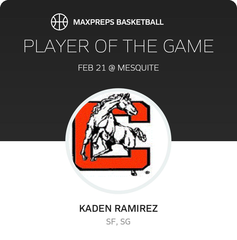 #32 Kaden Ramirez Player of the Game badge