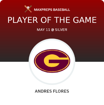 #5 Andres Flores Player of the Game badge