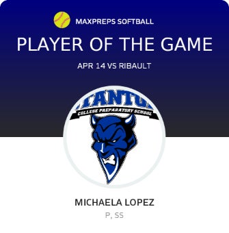 #16 Michaela Lopez Player of the Game badge