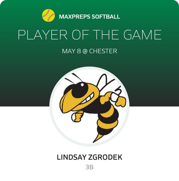 #16 Lindsay Zgrodek Player of the Game badge