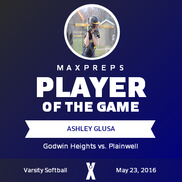 #34 Ashley Glusa Player of the Game badge