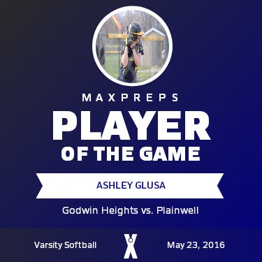 #34 Ashley Glusa Player of the Game badge