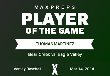 #22 Thomas Martinez Player of the Game badge