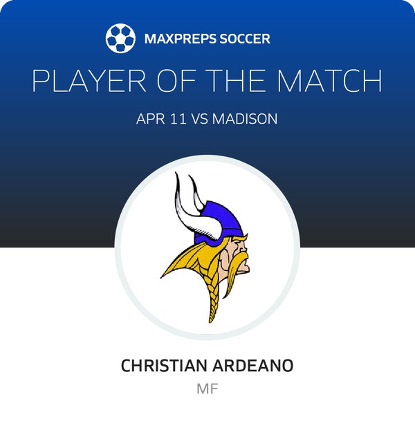 #11 Christian Ardeano Player of the Game badge