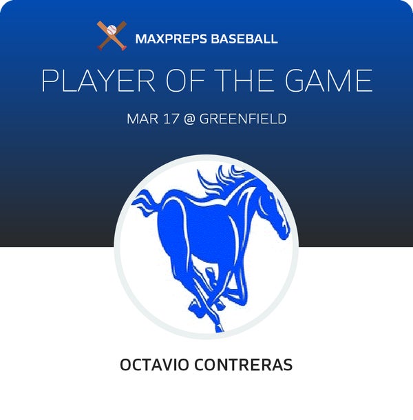 #8 Octavio Contreras Player of the Game badge