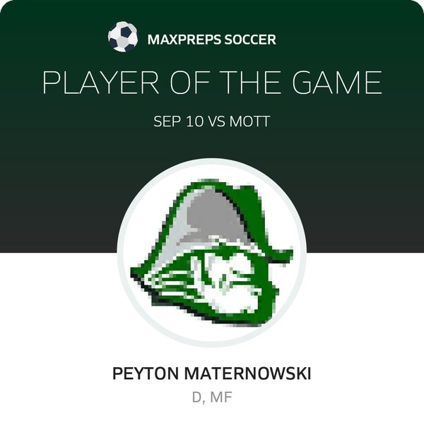 #17 Peyton Maternowski Player of the Game badge