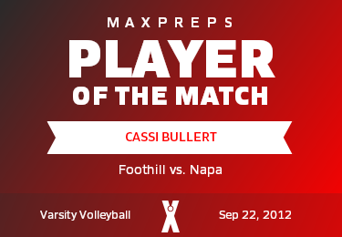 #1 Cassi Bullert Player of the Game badge
