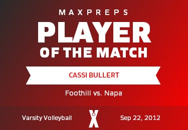 #1 Cassi Bullert Player of the Game badge