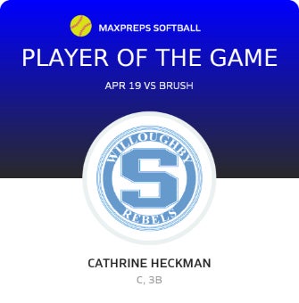 #8 Cathrine Heckman Player of the Game badge