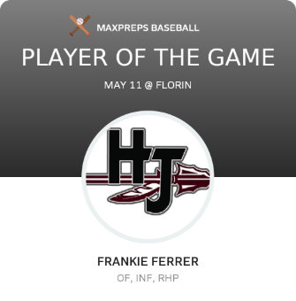 #9 Frankie Ferrer Player of the Game badge